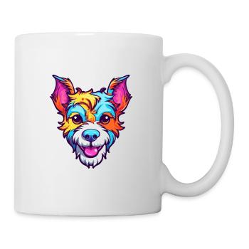 Terrier japonais chien race dessin animé kawaii illustra - Mug blanc - blanc - Droite