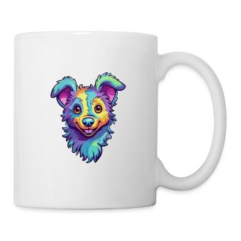 Italien Volpino Chien Race Cartoon Kawaii Illustrat - Mug blanc - blanc - Droite