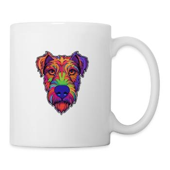 Irish Terrier Dog Breed Cartoon Kawaii Illustratio - Mug - white - Right