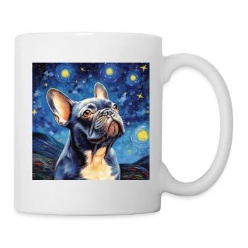 Bouledogue français Nuit étoilée - Mug blanc - blanc - Droite