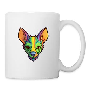 Inka Haarlose Hunderasse Cartoon Kawaii Illustratio - Tasse - Weiß - Rechts