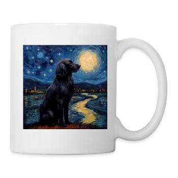 Flat Coated Retriever Starry Night - Mug - white - Right