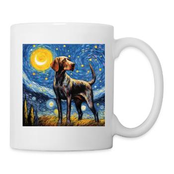 Deutsch Kurzhaar Sternennacht - Tasse - Weiß - Rechts