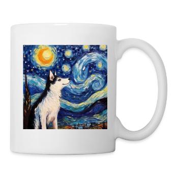 Husky Sternennacht - Tasse - Weiß - Rechts