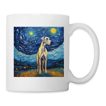 Great Dane Starry Night - Mug - white - Right