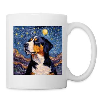 Grand Bouvier Suisse Nuit étoilée - Mug blanc - blanc - Droite