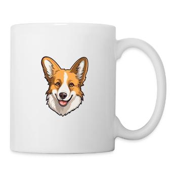 Norwegischer Lundehund Hunderasse Cartoon Kawaii Illus - Tasse - Weiß - Rechts