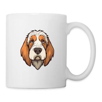 Petit Basset Griffon Vendeen Hunderasse Cartoon Kaw - Tasse - Weiß - Rechts