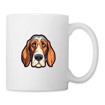 Polnische Jagdhunderasse Cartoon Kawaii Illustration - Tasse - Weiß - Rechts