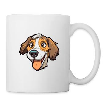 Perdiguero Navarro Hunderasse Karikatur Kawaii Illust - Tasse - Weiß - Rechts