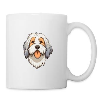 Picardy Sheepdog Dog Breed Cartoon Kawaii Illustra - Mug - white - Right
