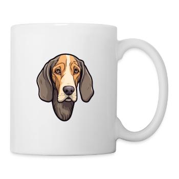 Schwarzwälder Hund Rasse Cartoon Kawaii Illust - Tasse - Weiß - Rechts