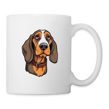 Bruno Jura Hund Rasse Cartoon Kawaii Illustra - Tasse - Weiß - Rechts