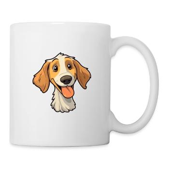 Cesky Fousek Chien Race Cartoon Kawaii Illustration - Mug blanc - blanc - Droite