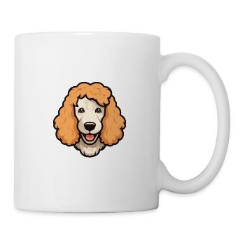 Schnurpudel Hunderasse Cartoon Kawaii Illustratio - Tasse - Weiß - Rechts