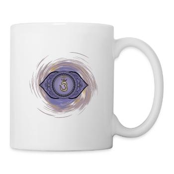 Sixième chakra d’Ajna - Mug blanc - blanc - Droite