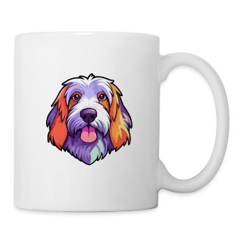 Petit Basset Griffon Vendeen Hunderasse Cartoon Kaw - Tasse - Weiß - Rechts