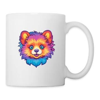 Poméranien chien race Cartoon Kawaii Illustration - Mug blanc - blanc - Droite