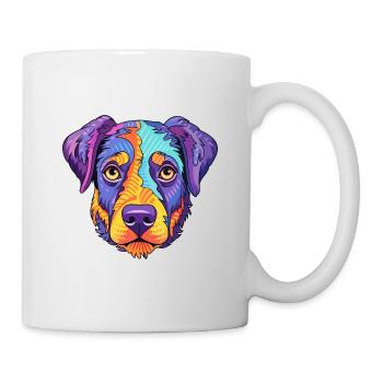 Portuguese Cattle Dog Breed Cartoon Kawaii Illustr - Mug - white - Right