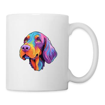 Portugiesischer Vorstehhund Rasse Cartoon Kawaii Illust - Tasse - Weiß - Rechts