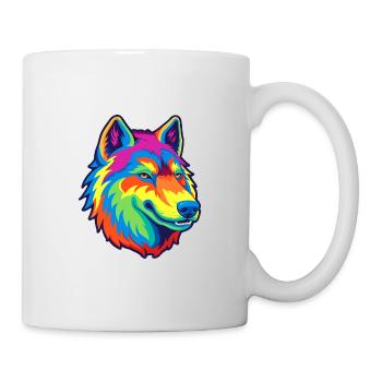 Saarloos Wolfhund Hunderasse Cartoon Kawaii Illustra - Tasse - Weiß - Rechts