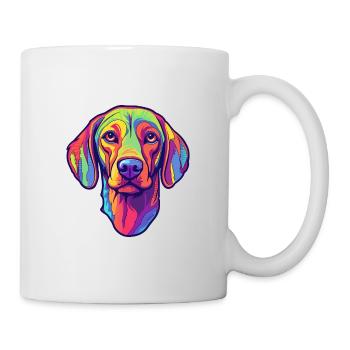 Schweizer Laufhund Hunderasse Cartoon Kawaii Illust - Tasse - Weiß - Rechts