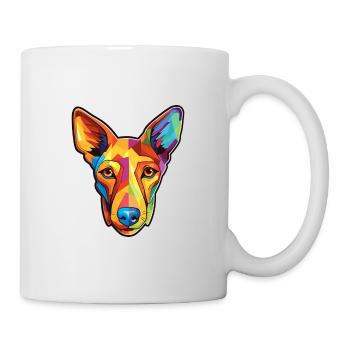 Podenco Ibicenco Race De Chien Cartoon Kawaii Illustra - Mug blanc - blanc - Droite