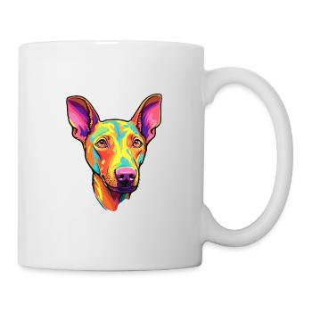 Podenco Canario Dog Breed Cartoon Kawaii Illustrat - Mug - white - Right