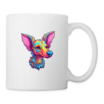 Race de chien nu péruvien dessin animé Kawaii Illustr - Mug blanc - blanc - Droite