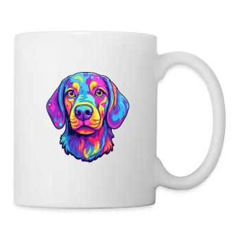 Owczarek Podhalanski Hunderasse Karikatur Kawaii Illu - Tasse - Weiß - Rechts