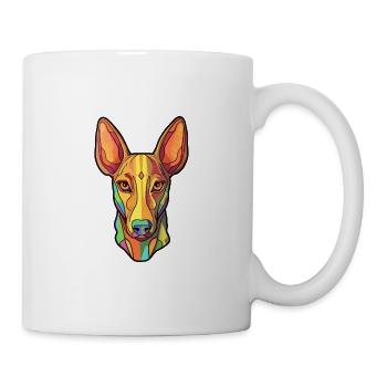 Pharaoh Hound Dog Breed Cartoon Kawaii Illustratio - Mug - white - Right