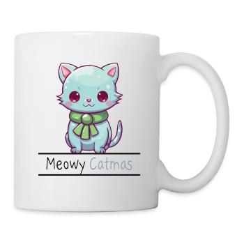 Meowy Catmas Drôles De Chats Noël - Mug blanc - blanc - Droite