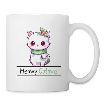 Meowy Catmas Drôles De Chats Noël - Mug blanc - blanc - Droite