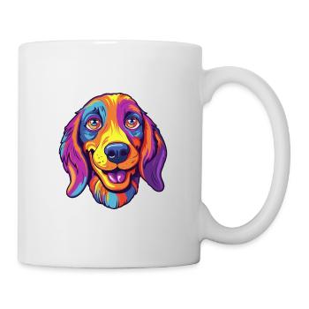 Ratonero Valenciano Dog Breed Cartoon Kawaii Illus - Mug - white - Right