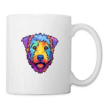 Pumi Hunderasse Cartoon Kawaii Illustration - Tasse - Weiß - Rechts