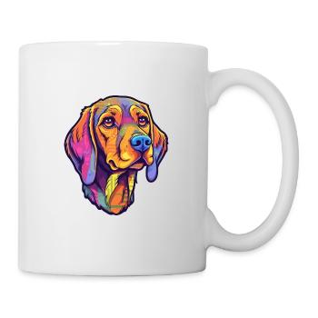Chien de chasse polonais race de chien Cartoon Kawaii Illu - Mug blanc - blanc - Droite