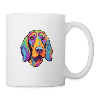 Poitevin Hound Dog Breed Cartoon Kawaii Illustrati - Mug - white - Right