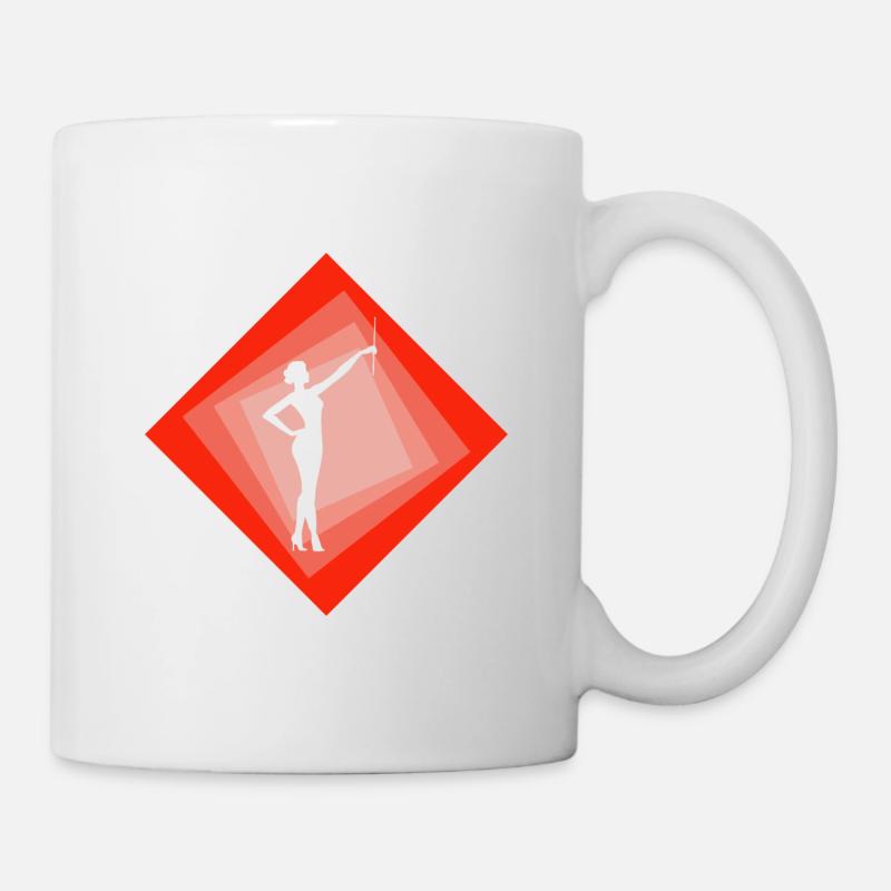Bâton Stabdrehen Twirling Bâton Twirling - Mug blanc - blanc