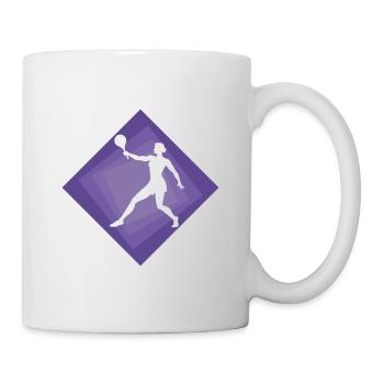 Tennis de plage Ballon de plage de tennis - Mug blanc - blanc - Droite