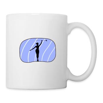 Twirling Gymnastik Stabdrehen - Tasse - Weiß - Rechts