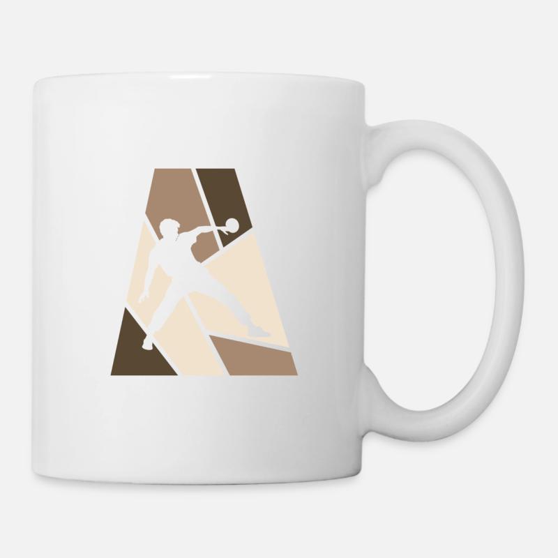 Tennis de table, tennis de table, balle de tennis de table - Mug blanc - blanc