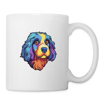 Stabyhoun race de chien dessin animé Kawaii Illustration - Mug blanc - blanc - Droite