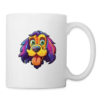 Taigan Dog Breed Cartoon Kawaii Illustration - Mug - white - Right