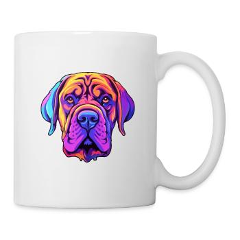 Transmontano Mastiff Dog Breed Cartoon Kawaii Illu - Mug - white - Right