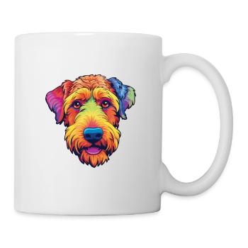 Welsh Terrier chien race Cartoon Kawaii Illustratio - Mug blanc - blanc - Droite