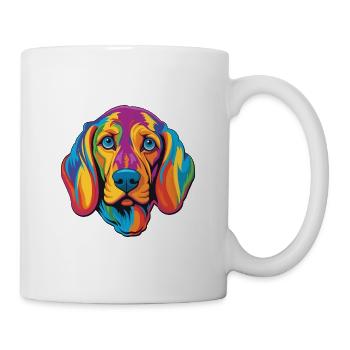 Transylvanian Hound Dog Breed Cartoon Kawaii Illus - Mug - white - Right