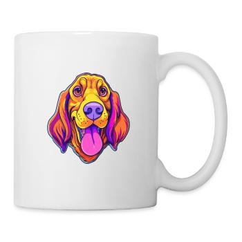Jugoslawischer Jagdhund Rasse Cartoon Kawaii Illustration - Tasse - Weiß - Rechts