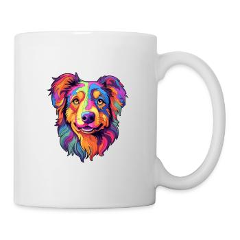Schäferhund Rasse Karikatur Kawaii Illustrati - Tasse - Weiß - Rechts