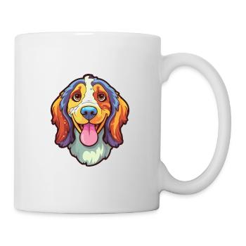 Tyroler Bracke Race de chien Cartoon Kawaii Illustrati - Mug blanc - blanc - Droite