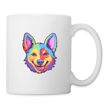 Swedish Vallhund Dog Breed Cartoon Kawaii Illustra - Mug - white - Right
